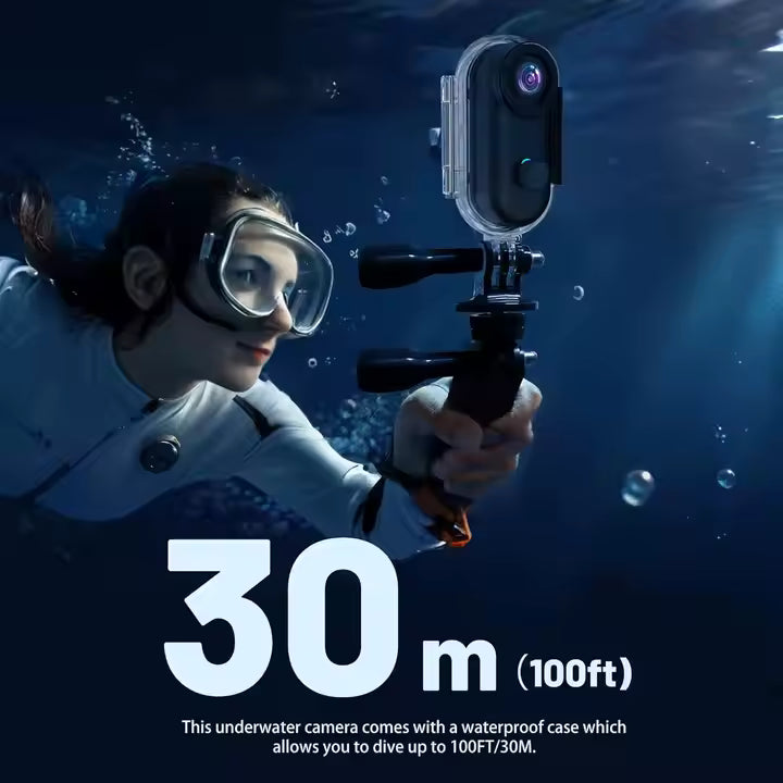 2025 yeni zarif WIFI 1080P/4K manyetik dağı H.265 spor kamera ile ayrılabilir kapak 30M su geçirmez başparmak eylem kamera