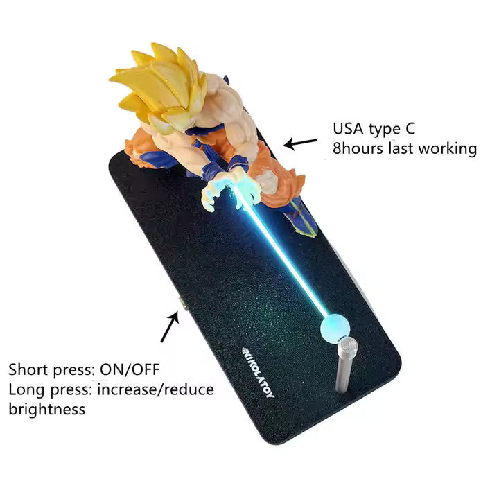 DRAGONBALL  ev dekorasyon ışık ile Manga tasarım fotoğraf çerçevesi
